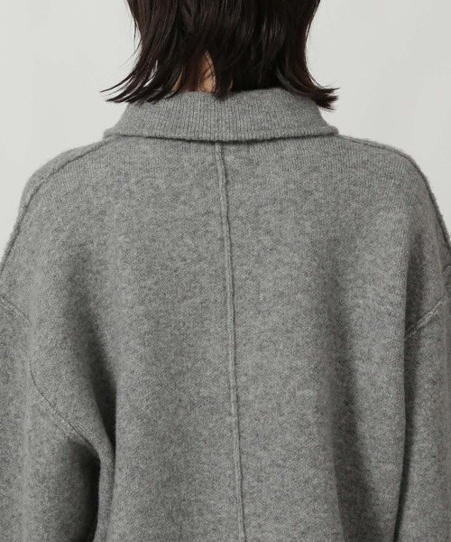 セール】襟付きZIPニットブルゾン / 588624（ブルゾン）｜LAKOLE