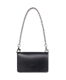 NOMANUAL（NOMANUAL）の「CHAIN LEATHER WALLET - BLACK（札入れ/マネークリップ）」
