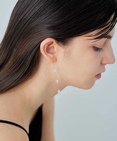 シャンデリア] K18YG クォーツ ピアス（ピアス（両耳用））｜ete（エテ