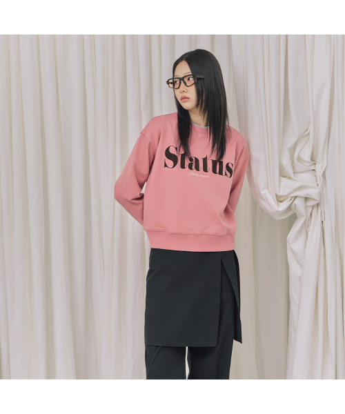 LAP(ラップ)の「Floppy color blocking man-to-man AR3CT867(スウェット・レディース・ピンク/グリーン・FREE)」の2枚目の写真