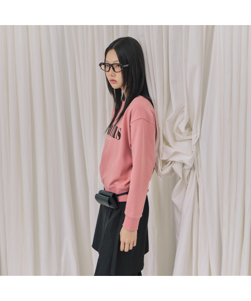 LAP(ラップ)の「Floppy color blocking man-to-man AR3CT867(スウェット・レディース・ピンク/グリーン・FREE)」の3枚目の写真