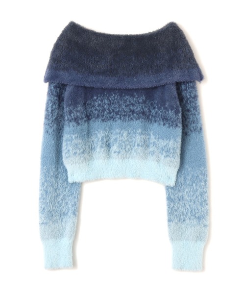 atmos pink(アトモスピンク)の「atmos pink Off Shoulder Knit Tops / アトモス ピンク オフ ショルダー ニット トップス(ニット/セーター・レディース・グレー/ブルー/ピンク・FREE)」の18枚目の写真