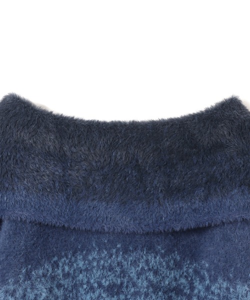 atmos pink(アトモスピンク)の「atmos pink Off Shoulder Knit Tops / アトモス ピンク オフ ショルダー ニット トップス(ニット/セーター・レディース・グレー/ブルー/ピンク・FREE)」の15枚目の写真