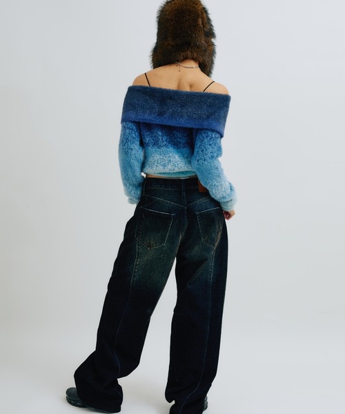 atmos pink(アトモスピンク)の「atmos pink Off Shoulder Knit Tops / アトモス ピンク オフ ショルダー ニット トップス(ニット/セーター・レディース・グレー/ブルー/ピンク・FREE)」の20枚目の写真