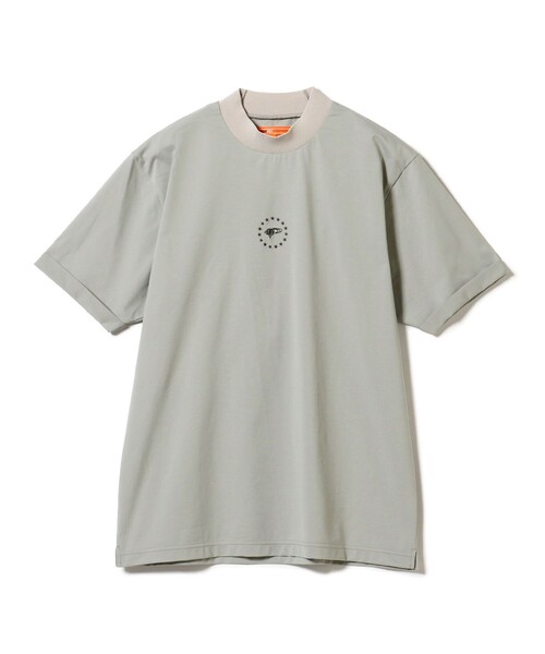 BEAMS GOLF(ビームスゴルフ)の「ORANGE LABEL / シルバースターロゴ モックネックシャツ(吸水速乾・UVカット)(Tシャツ/カットソー・メンズ・ホワイト/グレー/ブラック・XL/L/M/S)」の3枚目の写真