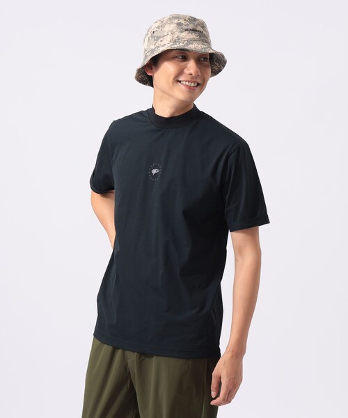 BEAMS GOLF(ビームスゴルフ)の「ORANGE LABEL / シルバースターロゴ モックネックシャツ(吸水速乾・UVカット)(Tシャツ/カットソー・メンズ・ホワイト/グレー/ブラック・XL/L/M/S)」の2枚目の写真