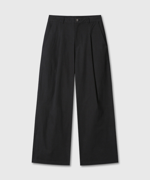 DIVEIN（ダイブイン）の「VERN ONE TUCK CHINO PANTS V2 (BLACK)（その他パンツ・メンズ・その他・0/1/2）」の3枚目の写真