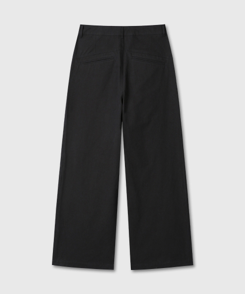 DIVEIN（ダイブイン）の「VERN ONE TUCK CHINO PANTS V2 (BLACK)（その他パンツ・メンズ・その他・0/1/2）」の2枚目の写真