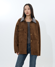 MOAA（モア）の「Artisan Stitch car coat (Dark Umber)（ミリタリージャケット）」