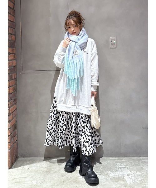 RODEO CROWNS WIDE BOWL（ロデオクラウンズワイドボウル）の「カラーボリュームマフラー（マフラー・レディース・ベージュ系その他/レッド系その他/パープル系その他・FREE）」の22枚目の写真