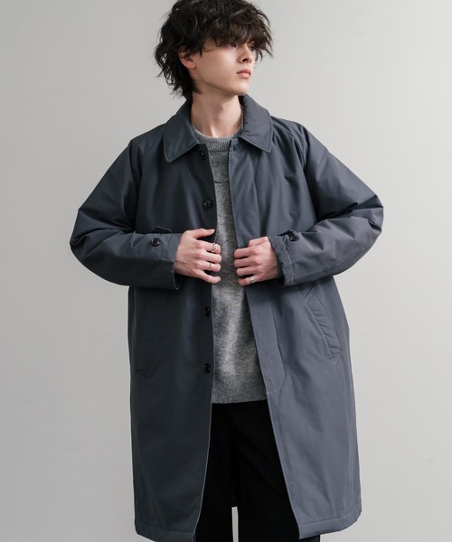 Audience（オーディエンス）の「Audience オーディエンス 新色追加 60/40クロス Sorona Dupont 中綿 ステンカラーコート AUD7354（ステンカラーコート・メンズ・グレー/ブラック/ネイビー/ブラウン・M/L）」の12枚目の写真