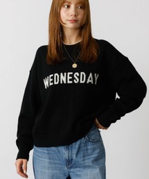 Rouge vif la cle | 【Le Melange/ル・メランジュ】ロゴニット/#8552003/トップス/ニット【WEB限定】(ニット/セーター)