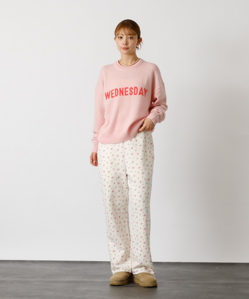 Rouge vif la cle（ルージュヴィフラクレ）の「【Le Melange/ル・メランジュ】ロゴニット/#8552003/トップス/ニット【WEB限定】（ニット/セーター・レディース・ブラック/ピンク/ネイビー・フリー）」の13枚目の写真