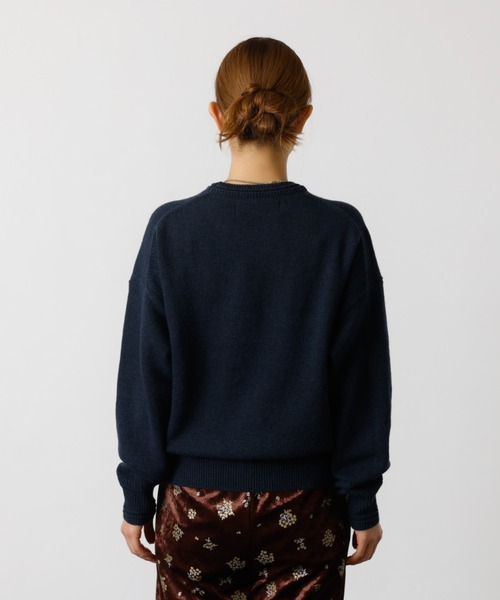 Rouge vif la cle（ルージュヴィフラクレ）の「【Le Melange/ル・メランジュ】ロゴニット/#8552003/トップス/ニット【WEB限定】（ニット/セーター・レディース・ブラック/ピンク/ネイビー・フリー）」の17枚目の写真