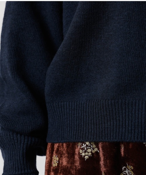 Rouge vif la cle（ルージュヴィフラクレ）の「【Le Melange/ル・メランジュ】ロゴニット/#8552003/トップス/ニット【WEB限定】（ニット/セーター・レディース・ブラック/ピンク/ネイビー・フリー）」の20枚目の写真