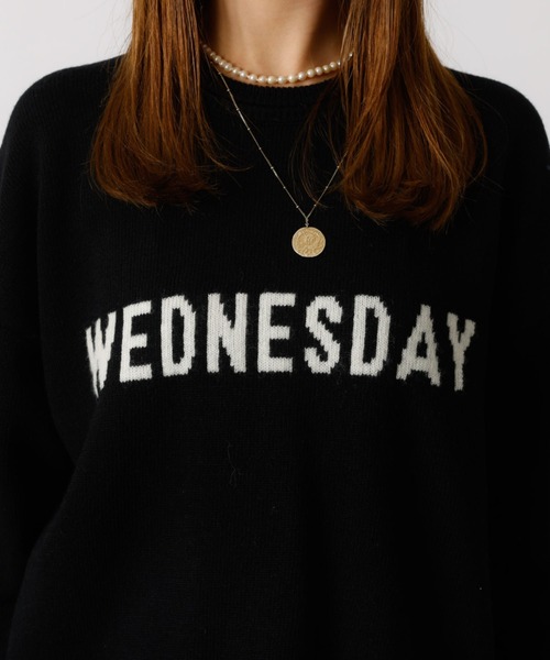 Rouge vif la cle（ルージュヴィフラクレ）の「【Le Melange/ル・メランジュ】ロゴニット/#8552003/トップス/ニット【WEB限定】（ニット/セーター・レディース・ブラック/ピンク/ネイビー・フリー）」の22枚目の写真