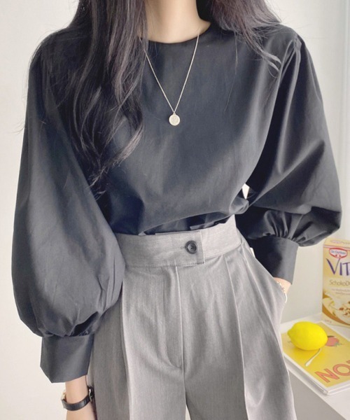 Flugge(フラッジー)の「ボリュームスリーブブラウス(シャツ/ブラウス・レディース・ホワイト/ブラック/ブルー・LARGE/MEDIUM)」の5枚目の写真