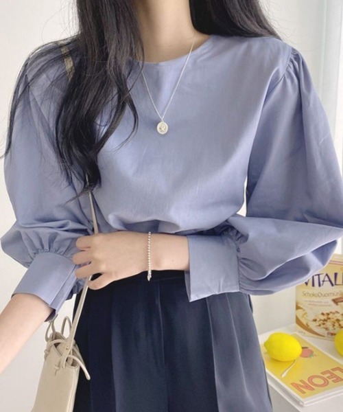 Flugge(フラッジー)の「ボリュームスリーブブラウス(シャツ/ブラウス・レディース・ホワイト/ブラック/ブルー・LARGE/MEDIUM)」の6枚目の写真