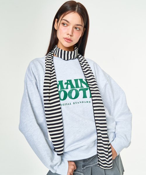 MAINBOOTH(メインブース)の「Original Logo Sweatshirt(CLOUD GRAY)(スウェット・レディース・その他・2/3/1)」の4枚目の写真