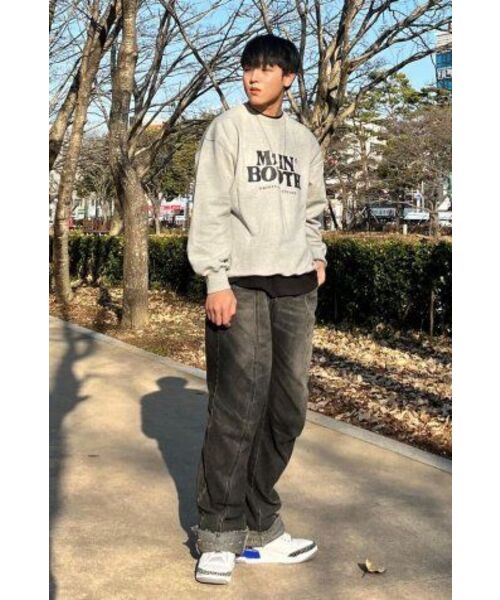 MAINBOOTH(メインブース)の「Original Logo Sweatshirt(CLOUD GRAY)(スウェット・レディース・その他・2/3/1)」の7枚目の写真