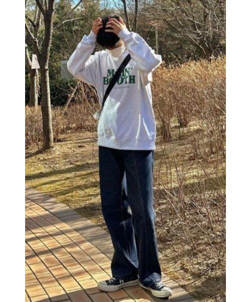 MAINBOOTH(メインブース)の「Original Logo Sweatshirt(CLOUD GRAY)(スウェット・レディース・その他・2/3/1)」の3枚目の写真