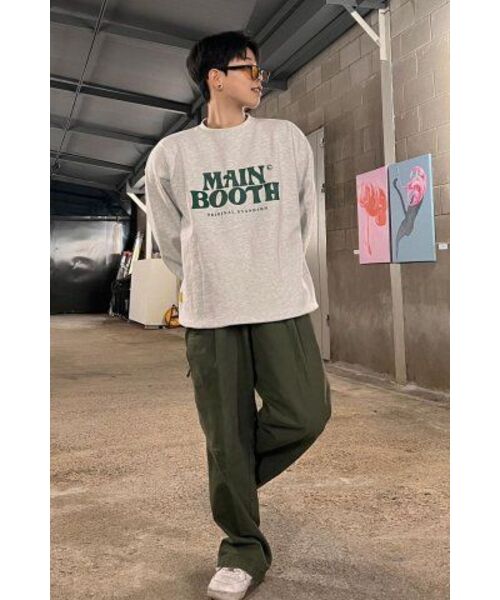 MAINBOOTH(メインブース)の「Original Logo Sweatshirt(CLOUD GRAY)(スウェット・レディース・その他・2/3/1)」の4枚目の写真