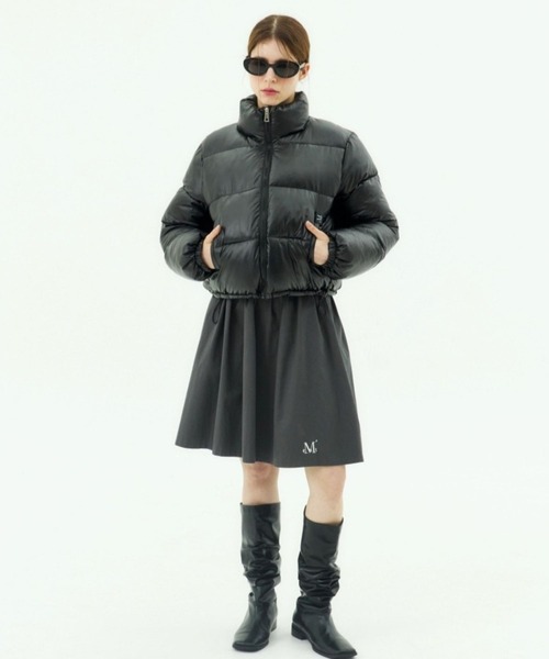 MUCENT（ムセント）の「MUCENT／PICA フレアスカート（スカート・レディース・ブラック/チャコールグレー・FREE）」の5枚目の写真