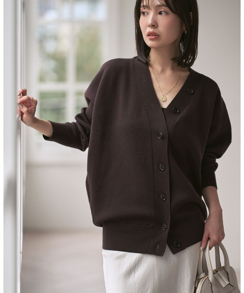 追加》Vネックドルマンカーディガン（カーディガン/ボレロ）｜NOBLE
