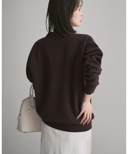 Noble(ノーブル)の「《追加》Vネックドルマンカーディガン(カーディガン/ボレロ・レディース・ブラウン/ベージュ/ピンク系その他・FREE)」の6枚目の写真