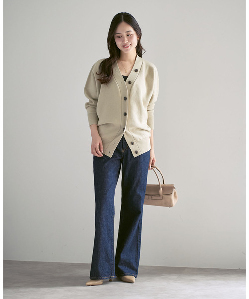追加》Vネックドルマンカーディガン（カーディガン/ボレロ）｜NOBLE