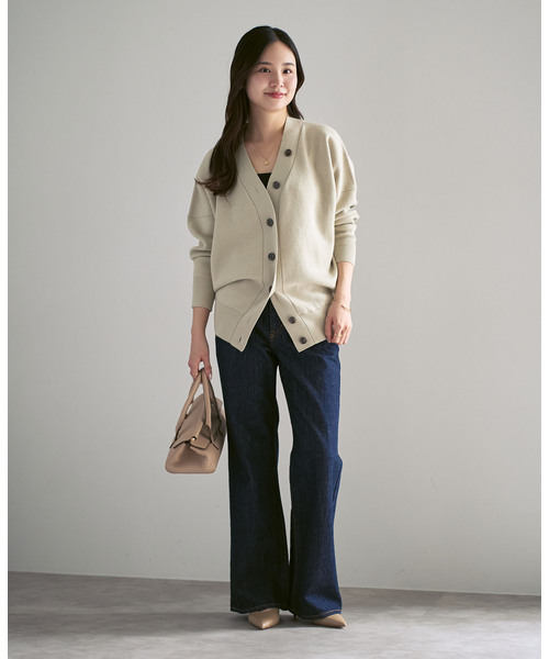 Noble(ノーブル)の「《追加》Vネックドルマンカーディガン(カーディガン/ボレロ・レディース・ブラウン/ベージュ/ピンク系その他・FREE)」の20枚目の写真