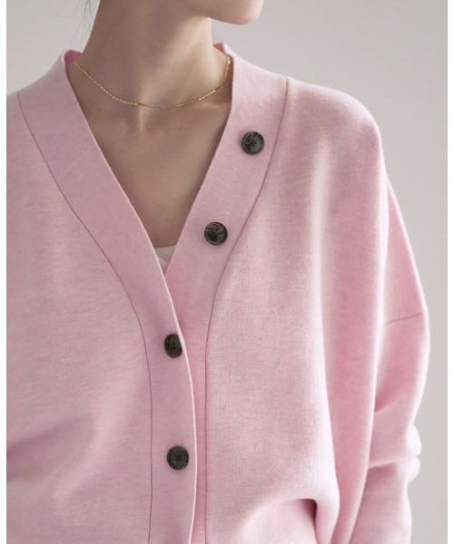 Noble(ノーブル)の「《追加》Vネックドルマンカーディガン(カーディガン/ボレロ・レディース・ブラウン/ベージュ/ピンク系その他・FREE)」の15枚目の写真