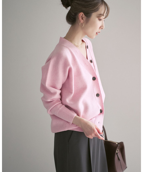 追加》Vネックドルマンカーディガン（カーディガン/ボレロ）｜NOBLE