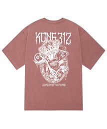 KTPP0097 キングスカルピグメント半袖Tシャツ - ピンク