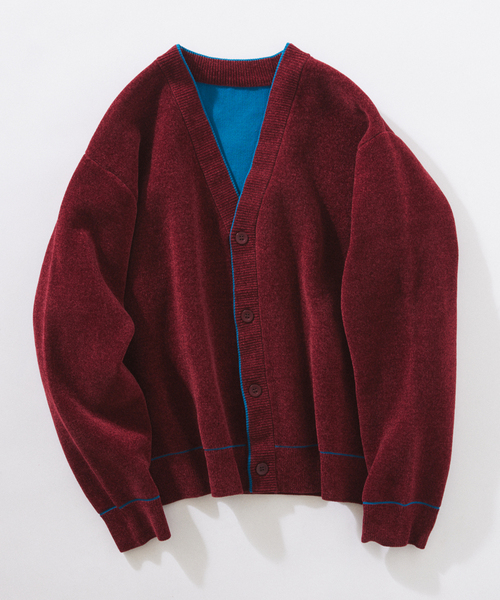 JOURNAL STANDARD relume(ジャーナルスタンダード レリューム)の「モール クロップド カーディガン(カーディガン/ボレロ・メンズ・グレー/ブラウン/ボルドー・MEDIUM/LARGE)」の3枚目の写真