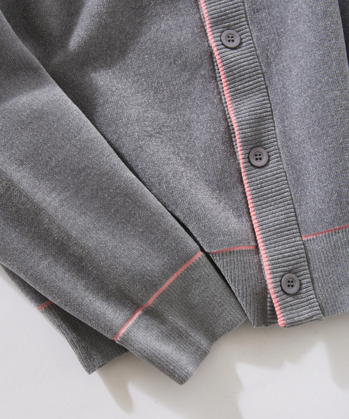 JOURNAL STANDARD relume(ジャーナルスタンダード レリューム)の「モール クロップド カーディガン(カーディガン/ボレロ・メンズ・グレー/ブラウン/ボルドー・MEDIUM/LARGE)」の12枚目の写真