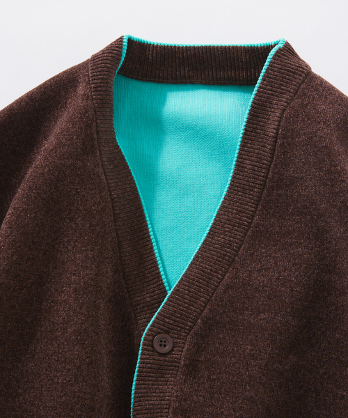 JOURNAL STANDARD relume(ジャーナルスタンダード レリューム)の「モール クロップド カーディガン(カーディガン/ボレロ・メンズ・グレー/ブラウン/ボルドー・MEDIUM/LARGE)」の21枚目の写真