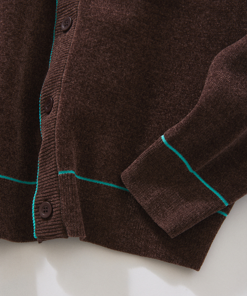 JOURNAL STANDARD relume(ジャーナルスタンダード レリューム)の「モール クロップド カーディガン(カーディガン/ボレロ・メンズ・グレー/ブラウン/ボルドー・MEDIUM/LARGE)」の22枚目の写真