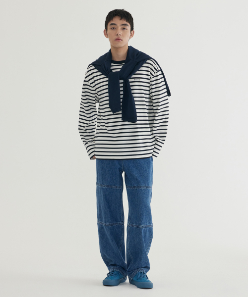 COVERNAT(カバーナット)の「ストライプロングスリーブ ダークネイビー(Tシャツ/カットソー・レディース・その他・MEDIUM/LARGE/X-LARGE/XX-LARGE/X-SMALL/SMALL)」の6枚目の写真