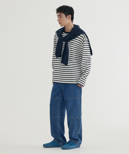 COVERNAT(カバーナット)の「ストライプロングスリーブ ダークネイビー(Tシャツ/カットソー・レディース・その他・MEDIUM/LARGE/X-LARGE/XX-LARGE/X-SMALL/SMALL)」の7枚目の写真