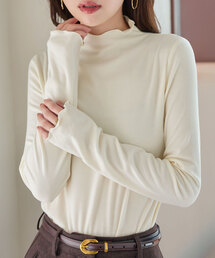 KOBE LETTUCE（コウベレタス）の「[ 裏起毛 ] M/L 選べるタイプ あったかメルティロンT（Tシャツ/カットソー）」