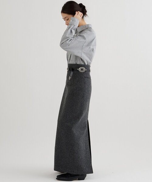 Whim Gazette(ウィムガゼット)の「刺繍オックスフォードシャツ(シャツ/ブラウス・レディース・グレー/オフホワイト/サックスブルー/イエロー・FREE)」の17枚目の写真