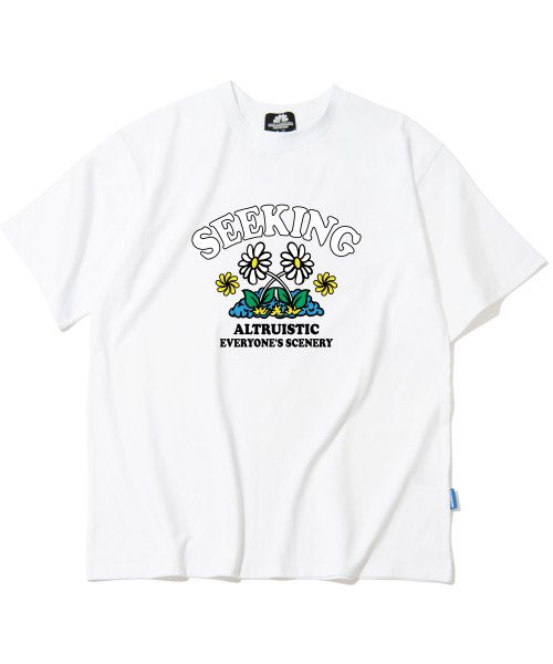 TRIPSHION(トリップション)の「SEEKING DAISY グラフィックTシャツ - ホワイト(Tシャツ/カットソー・メンズ・その他・LARGE/MEDIUM/X-LARGE)」の1枚目の写真