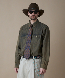 PENFIELD（ペンフィールド）の「ダイングデニムウエスタンシャツブラウン_FR1WR19U（シャツ/ブラウス）」