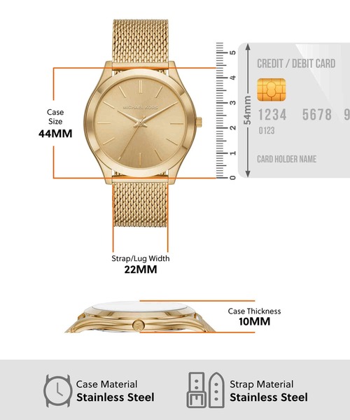 MICHAEL KORS(マイケルコース)の「マイケル・コース 腕時計 メンズ アナログ ステンレス MK8625(アナログ腕時計・メンズ・ゴールド・FREE)」の3枚目の写真