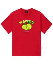 PEACEFUL LIME BALL Tシャツ - レッド