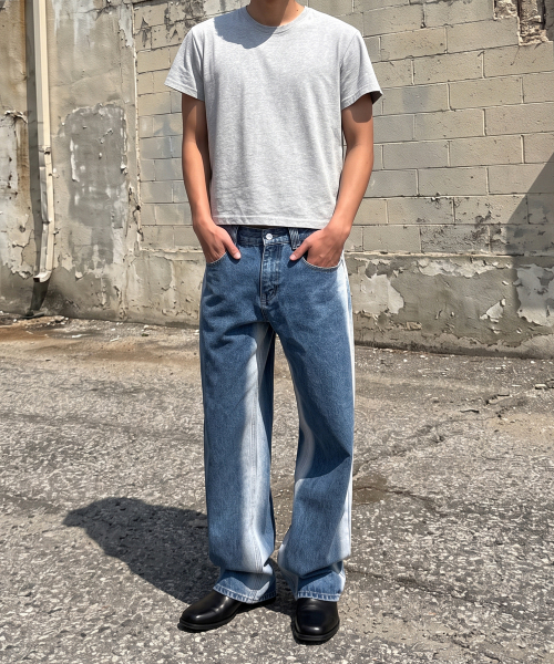 DECET（デケト）の「Mid Rise Wide Jeans DCPT027BlueSide（デニムパンツ・レディース・その他・34/32/30/26/28）」の6枚目の写真