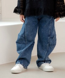 MAKE YOUR DAY（メイクユアデイ）の「デニムタックパンツ■80～140cm（デニムパンツ）」