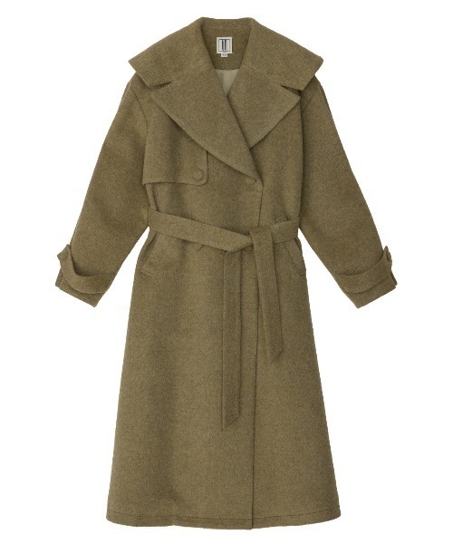UND BIG ROUND COLLAR WOOL LONG COAT（チェスターコート）｜Ameri