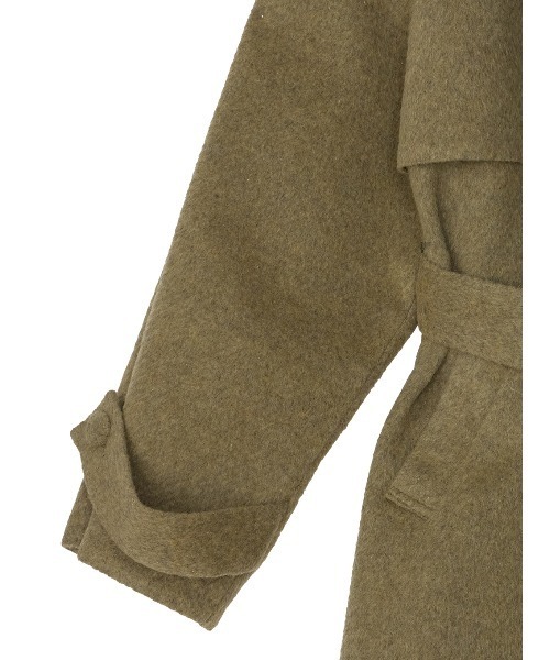 UND BIG ROUND COLLAR WOOL LONG COAT（チェスターコート）｜Ameri